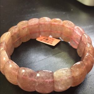 Strawberry Quartz Stretch Bracelet
